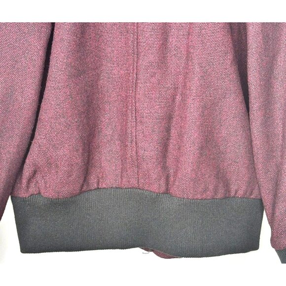 JG Hook Womens Coat Wool Viscose Snap Button Jacket Lined Plum Size 6P - Picture 6 of 13